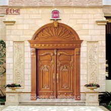Antike Haupttür-hölzerne schnitzende Entwurfs-Mahagoni-Holz-Tür